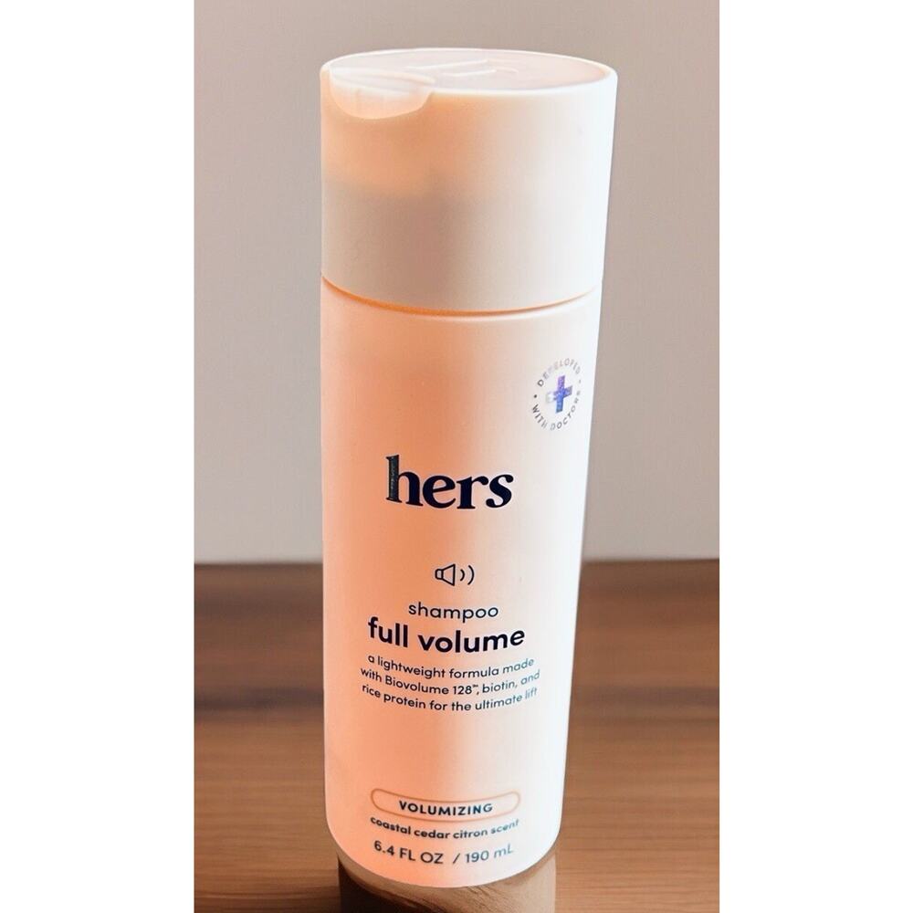 HERS Full Volume Shampoo‎ Coastal Cedar Citrus Scent Lightweight Formula for JLo